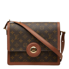 ルイ ヴィトン モノグラム ラスパイユ 斜め掛け ショルダーバッグ M51372 ブラウン PVC レザー レディース LOUIS VUITTON 【中古】