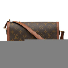 ルイ ヴィトン モノグラム ラスパイユ 斜め掛け ショルダーバッグ M51372 ブラウン PVC レザー レディース LOUIS VUITTON 【中古】