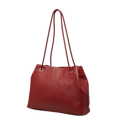 グッチ ロゴ トートバッグ ショルダーバッグ 419689 レッド レザー レディース GUCCI 【中古】