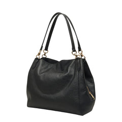 コーチ トートバッグ ショルダーバッグ F80268 ブラック レザー レディース COACH 【中古】