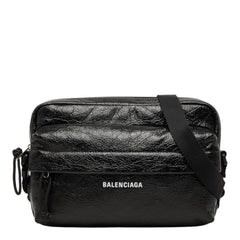 バレンシアガ EXPLORER エクスプローラー カメラバッグ ショルダーバッグ 斜めかけ 845592 ブラック レザー メンズ BALENCIAGA 中古