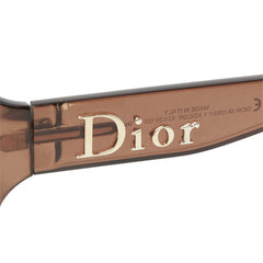 ディオール ロゴ サングラス GLOSSY1 KDCQR ブラウン プラスチック レディース Dior 中古