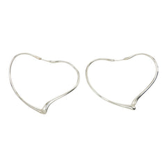 ティファニー オープンハート フープピアス SV925 シルバー レディース TIFFANY&Co. 中古