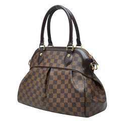 ルイ ヴィトン ダミエ トレヴィPM ハンドバッグ ショルダーバッグ 2WAY N51997 ブラウン PVC レザー レディース LOUIS VUITTON 中古