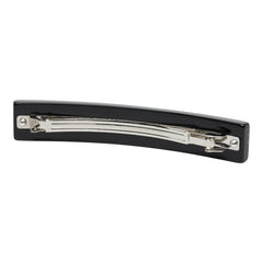 シャネル ココマーク リボン バレッタ ヘアアクセサリー 10A ブラック シルバー プラスチック メタル レディース CHANEL 中古