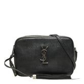 サンローラン YSLロゴ ルー カメラバッグ 斜め掛け ショルダーバッグ 574494 ブラック レザー レディース SAINT LAURENT 中古