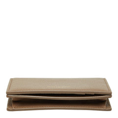 サンローラン 二つ折り カードケース 468994 ベージュ レザー レディース SAINT LAURENT 中古