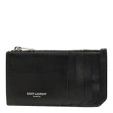 サンローラン フラグメントケース カードケース コインケース 609362 ブラック レザー レディース SAINT LAURENT 中古