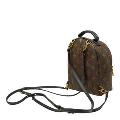 ルイ ヴィトン パームスプリングス バックパック ミニ リュック・デイパック M44873 ブラウン PVC レザー レディース LOUIS VUITTON 中古