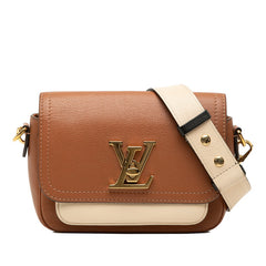 ルイ ヴィトン ロックミー テンダー ショルダーバッグ ブラウン カーフレザー レディース LOUIS VUITTON 【中古】