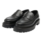 エルメス クレマン ローファー モカシン サイズ35 ブラック レザー レディース HERMES 【中古】