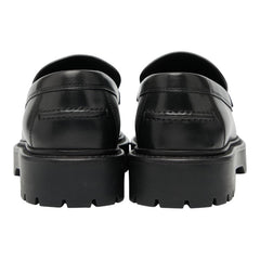 エルメス クレマン ローファー モカシン サイズ35 ブラック レザー レディース HERMES 【中古】