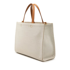 ジバンシー Gトート ハンドバッグ アイボリー ブラウン キャンバス レザー レディース Givenchy 【中古】