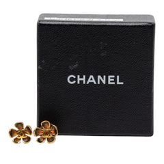 シャネル ココマーク フラワー モチーフ ピアス 03P ゴールド メッキ レディース CHANEL 【中古】