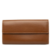 ルイ ヴィトン エピ ポルトフォイユ サラ 長財布 ロングウォレット M60321 カカオ ブラウン レザー メンズ LOUIS VUITTON 中古