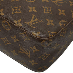 ルイ ヴィトン モノグラム ルーピングMM ショルダーバッグ ハンドバッグ M51146 ブラウン PVC レザー レディース LOUIS VUITTON 【中古】