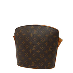ルイ ヴィトン モノグラム ドルーオ 斜め掛け ショルダーバッグ M51290 ブラウン PVC レザー レディース LOUIS VUITTON 【中古】