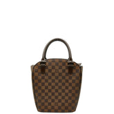 ルイ ヴィトン ダミエ サリアソー ハンドバッグ N51482 ブラウン レザー レディース LOUIS VUITTON 【中古】