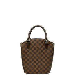 ルイ ヴィトン ダミエ サリアソー ハンドバッグ N51482 ブラウン レザー レディース LOUIS VUITTON 【中古】