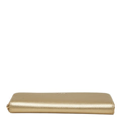 フルラ バビロン ラウンドファスナー 長財布 ゴールド レザー レディース Furla 【中古】