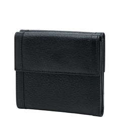 ブルガリ ドッピオトンド 三つ折り財布 Wホック ブラック レザー メンズ BVLGARI 【中古】