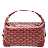 ゴヤール ボウリング25 トイレタリー ハンドバッグ レッド PVC レザー レディース GOYARD 中古