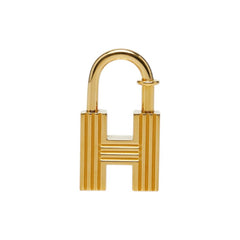 エルメス H 2000 カデナ チャーム ゴールド メッキ レディース HERMES 中古
