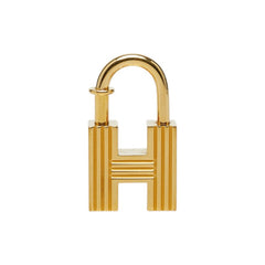 エルメス H 2000 カデナ チャーム ゴールド メッキ レディース HERMES 中古