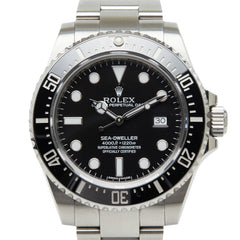 ロレックス シードゥエラー 4000 SEA-DWELLER 腕時計 116600 自動巻き ブラック文字盤 ステンレススチール メンズ ROLEX 中古