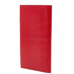 エルメス 二つ折り財布 長財布 レッド リザード レディース HERMES 中古