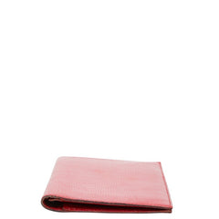 エルメス 二つ折り財布 長財布 レッド リザード レディース HERMES 中古