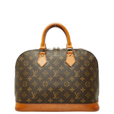 ルイ ヴィトン モノグラム アルマ ハンドバッグ 手提げ M51130 ブラウン PVC レザー レディース LOUIS VUITTON 中古