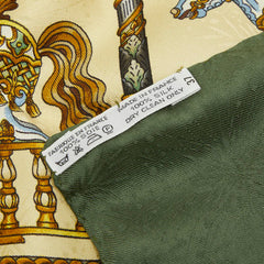 エルメス カレ90 LUNA PARK 遊園地 スカーフ 大判 グリーン系 マルチカラー シルク レディース HERMES 中古