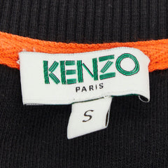 ケンゾー タイガー エンブロイダリー スウェット トレーナー サイズS ブラック コットン ポリウレタン レディース KENZO 【中古】