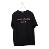 バルマン ロゴ 半袖Tシャツ サイズ:L EG000BB26 ブラック マルチカラー コットン メンズ BALMAIN 【中古】