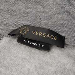 ヴェルサーチェ メデューサ ロゴ パーカー フーディ サイズ:S グレー マルチカラー コットン メンズ VERSACE 【中古】