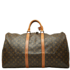 ルイ ヴィトン モノグラム ボストンバッグ トラベルバッグ M41424 ブラウン PVC レザー レディース LOUIS VUITTON 【中古】