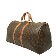 ルイ ヴィトン モノグラム ボストンバッグ トラベルバッグ M41424 ブラウン PVC レザー レディース LOUIS VUITTON 【中古】