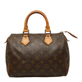 ルイ ヴィトン モノグラム スピーディ25 ミニボストンバッグ ハンドバッグ M41528 ブラウン PVC レザー レディース LOUIS VUITTON 【中古】