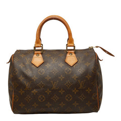 ルイ ヴィトン モノグラム スピーディ25 ミニボストンバッグ ハンドバッグ M41528 ブラウン PVC レザー レディース LOUIS VUITTON 【中古】