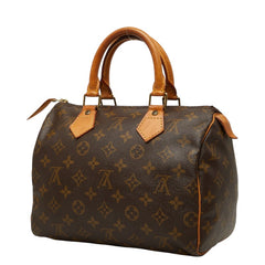 ルイ ヴィトン モノグラム スピーディ25 ミニボストンバッグ ハンドバッグ M41528 ブラウン PVC レザー レディース LOUIS VUITTON 【中古】
