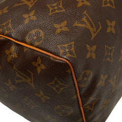 ルイ ヴィトン モノグラム スピーディ25 ミニボストンバッグ ハンドバッグ M41528 ブラウン PVC レザー レディース LOUIS VUITTON 【中古】