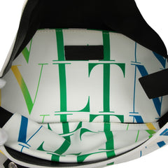 ヴァレンティノ VLTNロゴ ボディバッグ ベルトバッグ ホワイト マルチカラー ナイロン レディース VALENTINO 【中古】
