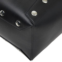 ステラマッカートニー パンチングロゴ トートバッグ ハンドバッグ ブラック レザー レディース Stella McCartney 【中古】