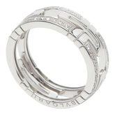ブルガリ パレンテシ リング 指輪 #60 K18WG ホワイトゴールド 750 ダイヤモンド レディース BVLGARI 【中古】