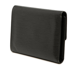 ルイ ヴィトン エピ ポルトトレゾールエテュイパピエ 三つ折り財布 M63712 ブラック レザー レディース LOUIS VUITTON 【中古】