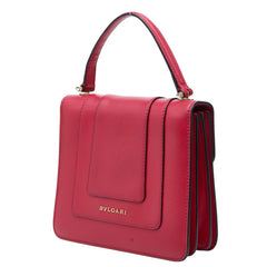 ブルガリ セルペンティ フォーエバー ハンドバッグ ショルダーバッグ 2WAY レッド系 レザー レディース BVLGARI 中古