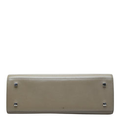 デルヴォー タンペートMM ハンドバッグ ショルダーバッグ 2WAY グレーベージュ系 レザー レディース DELVAUX 中古