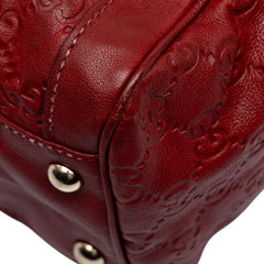 グッチ グッチシマ インターロッキングG トートバッグ ショルダーバッグ 190246 レッド レザー レディース GUCCI 中古