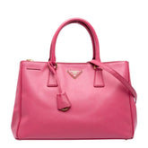 プラダ ガレリア ハンドバッグ ショルダーバッグ 2WAY BN2274 ピンク レザー サフィアーノレザー レディース PRADA 中古